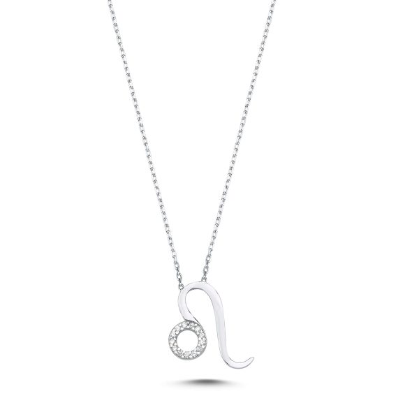 Zodiac Sign Silver Necklace-Leo