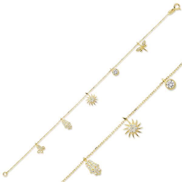 Pulsera de la suerte de plata