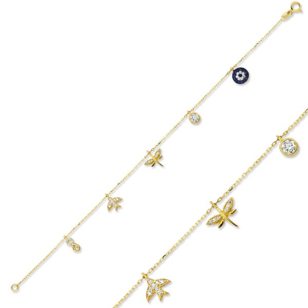 Pulsera de la suerte de plata