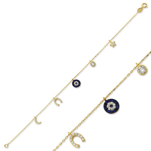 Pulsera de la suerte de plata