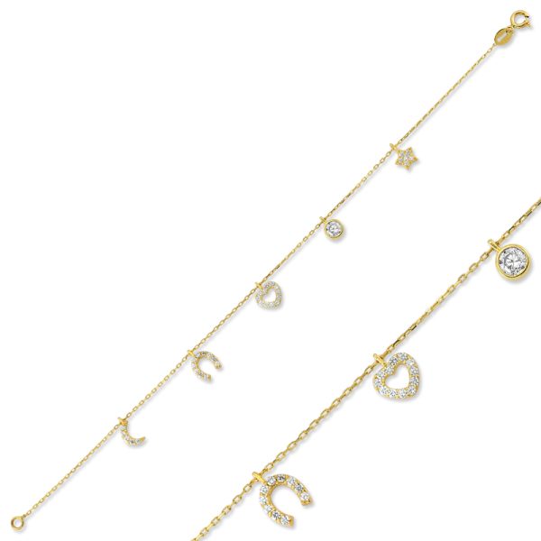 Pulsera de la suerte de plata