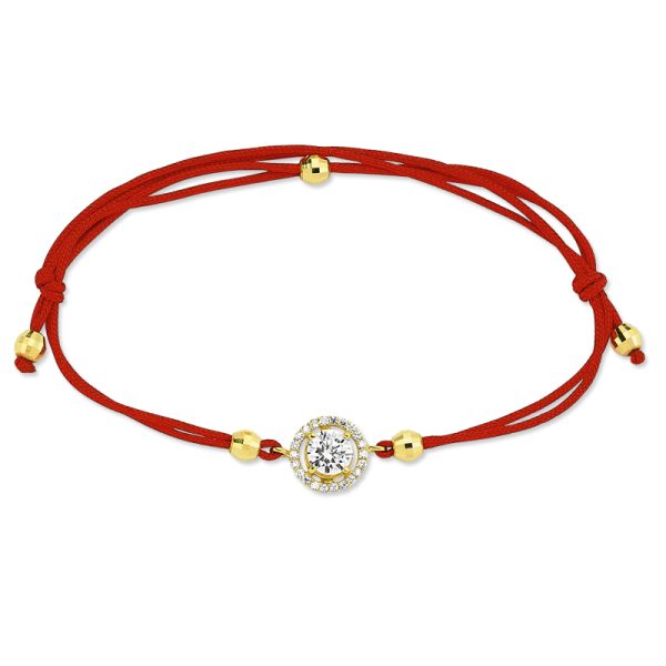14k Gold Friendship Bracelet-SingleStone