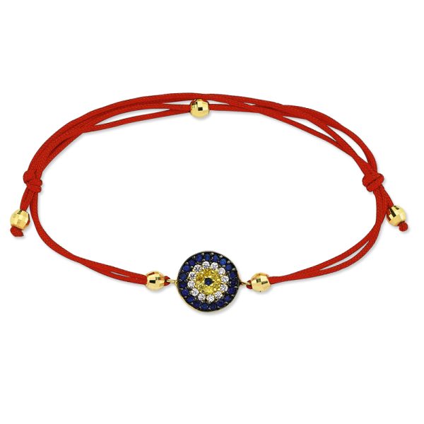Pulsera Amistad-Ojo Oro 14k