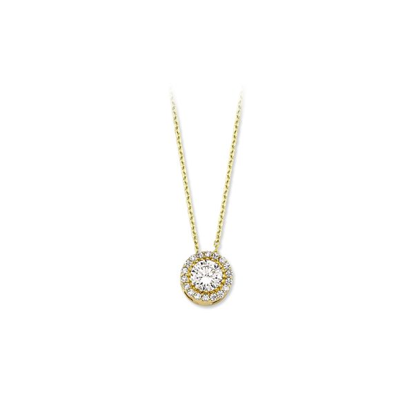 Silver Single Stone Necklace