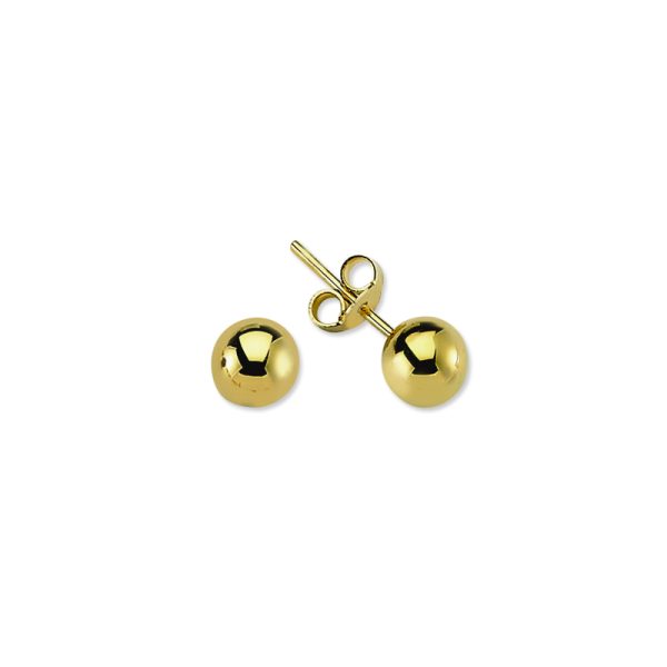 Mini pendiente de oro de 14 quilates-Plain Ball