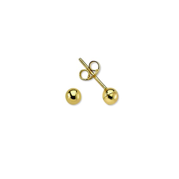 Mini pendiente de oro de 14 quilates-Plain Ball