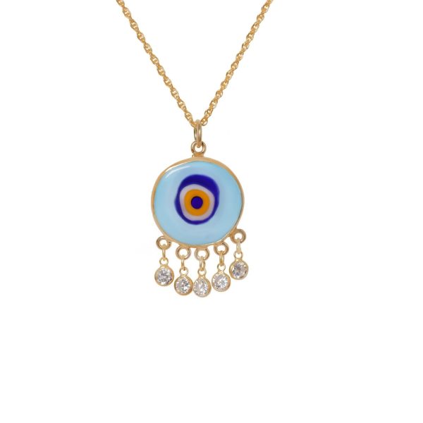Silver Handmade Evileye Necklace