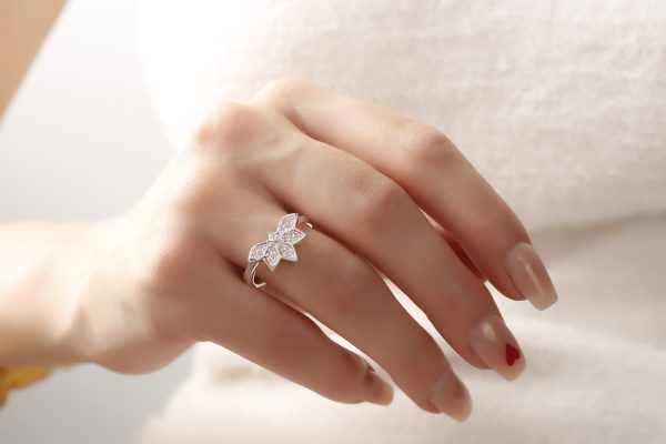 Silver Woman  Ring With Stone