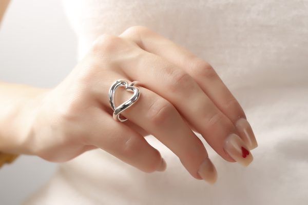Anillo Liso Plata Mujer
