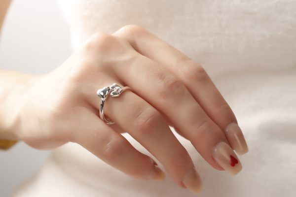 Anillo Liso Plata Mujer